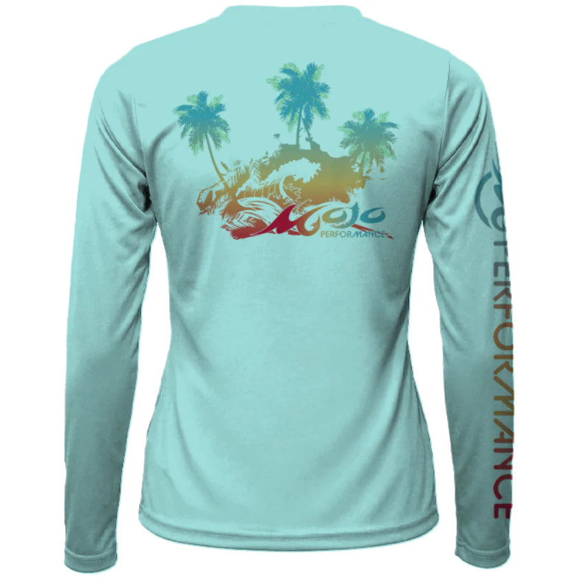 Mojo Women’s Long Sleeve SoWal Island Waves | Lightweight Coastal Perf ...